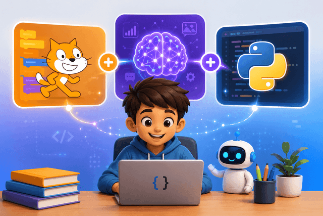 Scratch + AI + Python (3-in-1 Bundle)